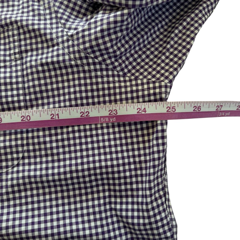 Lauren Ralph Lauren Shirt Men's Purple Plaid Button Down Collared Sz 16.5 34/35 - Picture 4 of 8